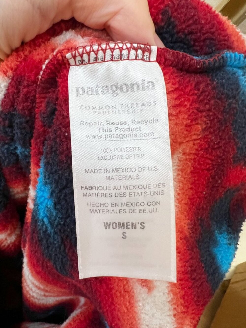 Patagonia Lightweight Synchilla® Snap-T® Pullover Sz S Wild Desert Aztec - Picture 9 of 9